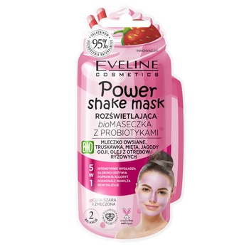 Биомаска для лица Eveline Power Shake Сияние кожи с пробиотиками 10мл - купить, цены на Auchan - фото 1