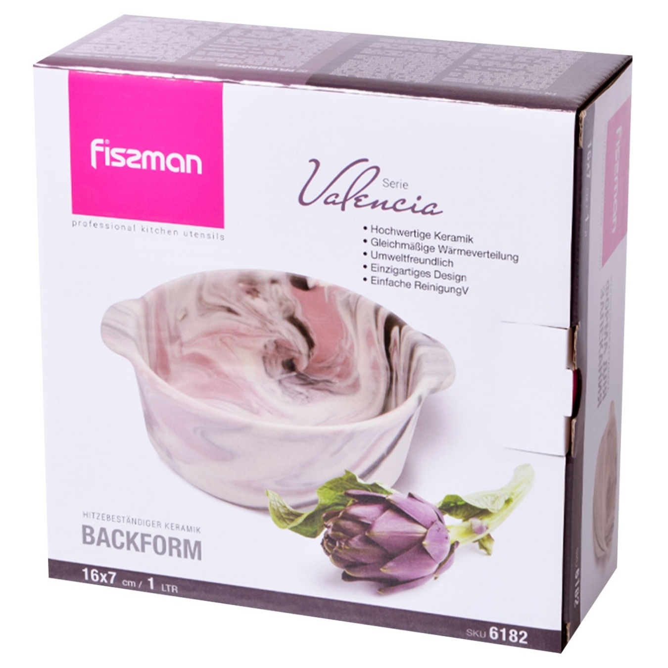 

Форма для запекания Fissman Valencia 16х7см 1л