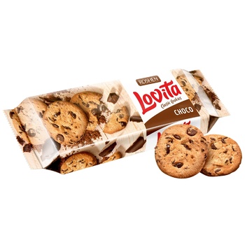 Roshen Lovita Cookies with Pieces of Chocolate 150g - buy, prices for Tavria V - photo 1