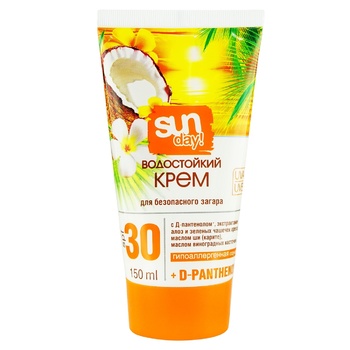 Крем Bio Sun водостойкий для безопасного загара SPF-30 BS 150мл - купить, цены на Auchan - фото 1