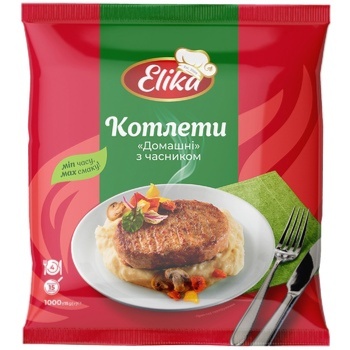 Elika Homemade Frozen Cutlets with Garlic 1kg - buy, prices for EKO Market - photo 1