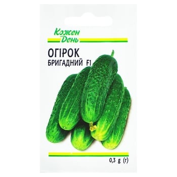 Kozhen Den Brygadnyj F1 Cucumber Seeds 0.3g - buy, prices for Auchan - photo 1