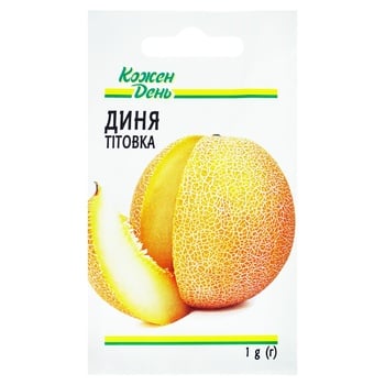 Насіння Кожен День Диня Тітовка 1г - купити, ціни на Auchan - фото 1