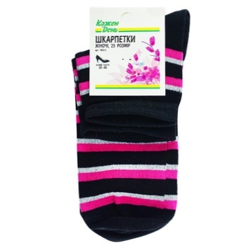 Kozhen Den Black Stripe Women's Socks 25s - buy, prices for Auchan - photo 1