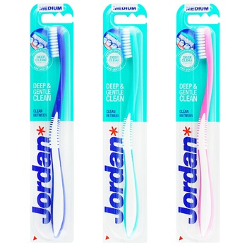 Jordan Clean Between Medium Hardness Toothbrush - buy, prices for Auchan - photo 3