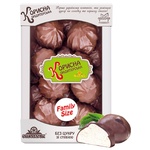 Зефир Полезная Кондитерская Family Size белый в шоколадной глазури без сахара со стевией 600г