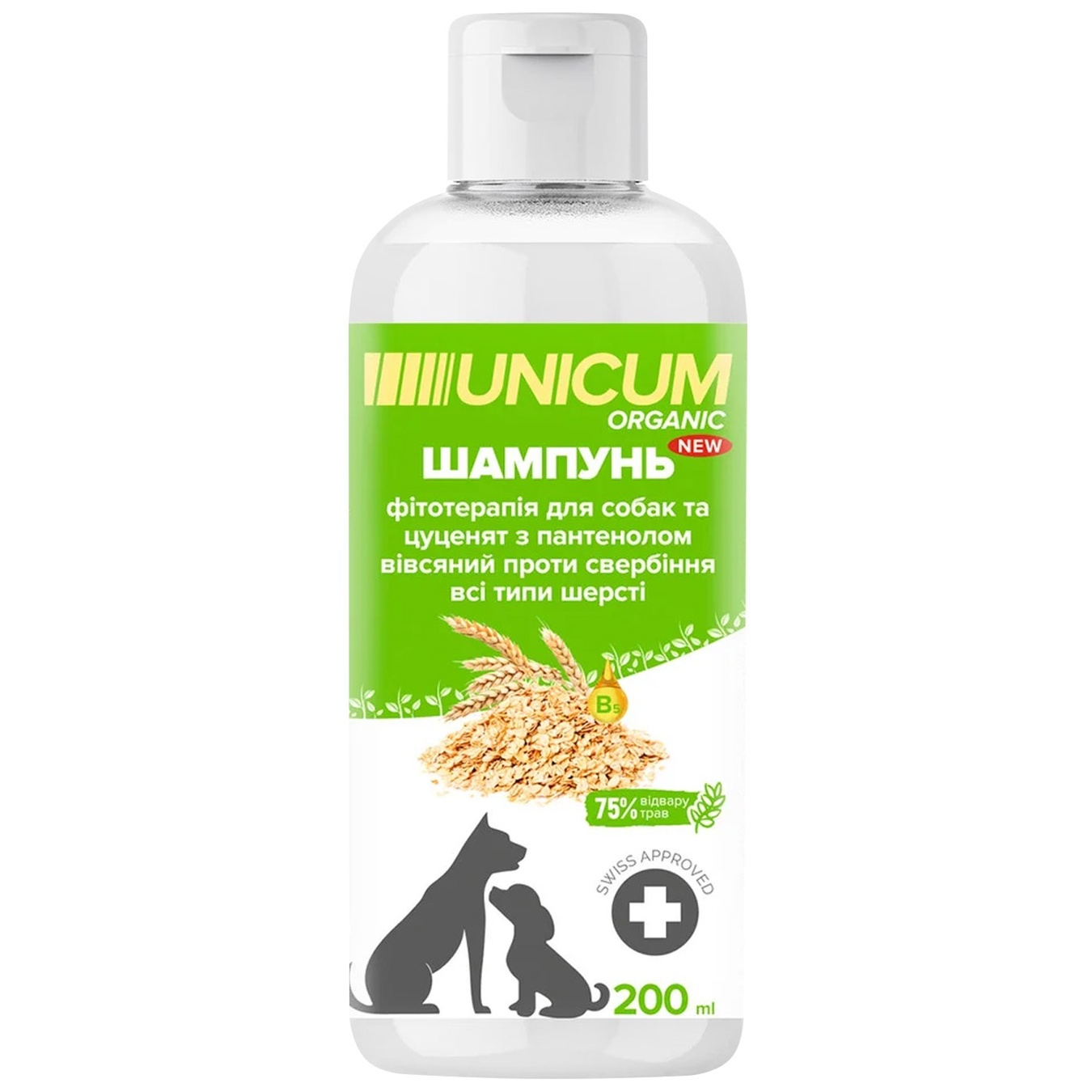 

Шампунь Unicum Organic с пантенолом для собак 200мл