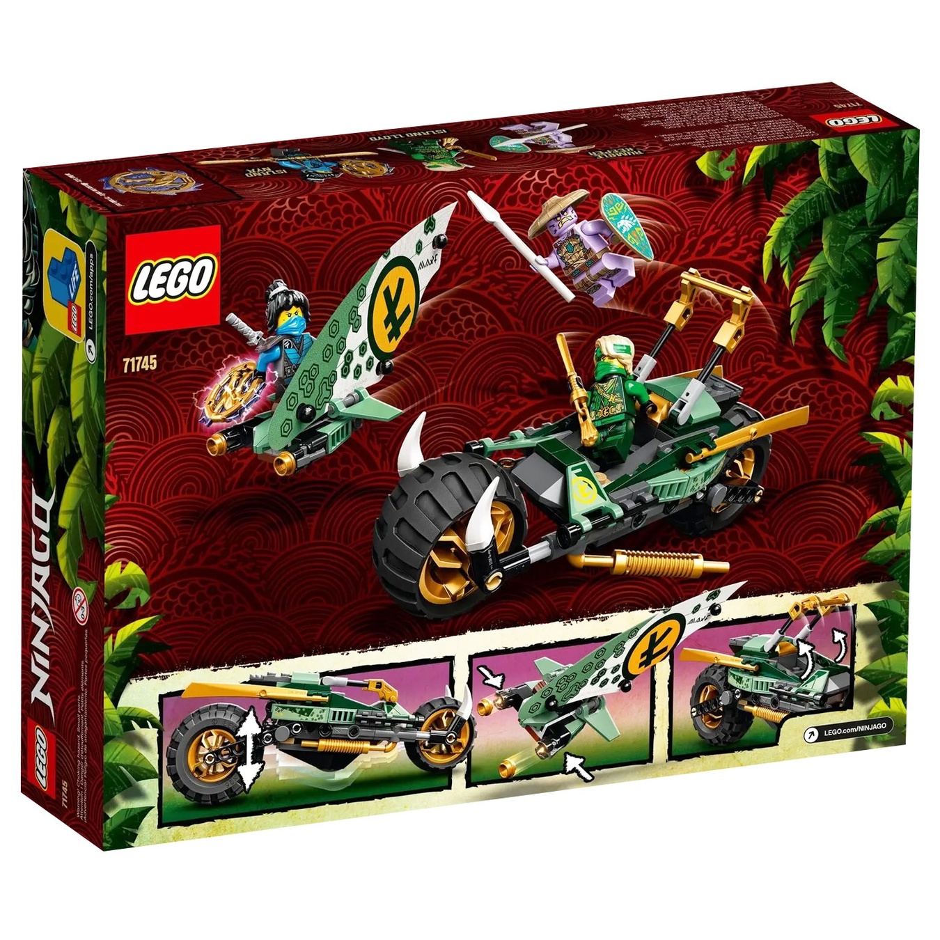 

Конструктор Lego Ninjago 71745 Мотоцикл для джунглей Ллойда