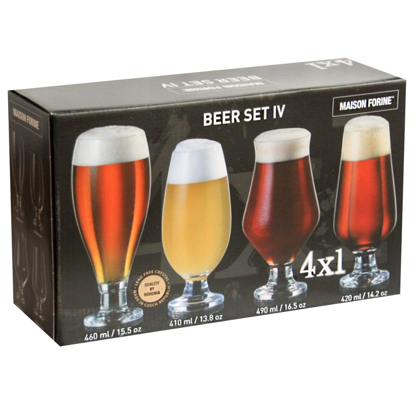 

Набор бокалов Maison Forine Craft Beer Set для пива 4шт