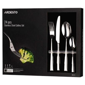 Ardesto Black Mars Tia Cutlery Set 24 items - buy, prices for Auchan - photo 1