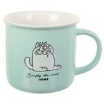 Чашка Funny Cat Turquoise 0,35л