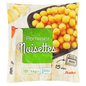 Auchan Small Fried Frozen Potatoes 1kg - buy, prices for Auchan - photo 1