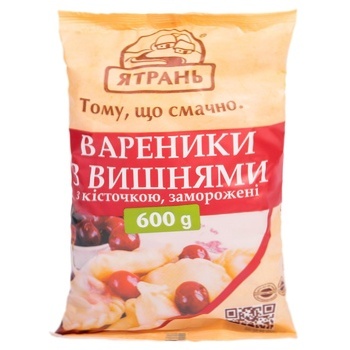 Yatran with cherry frozen vareniki 600g - buy, prices for METRO - photo 1