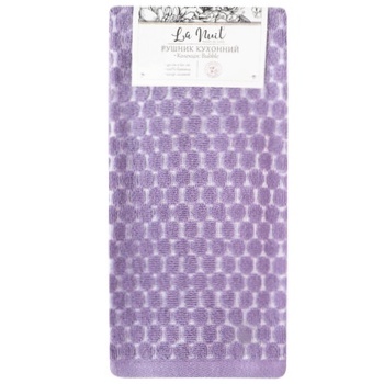 La Nuit Bubble Purple Cotton Kitchen Towel 40x60cm 415g/m2 - buy, prices for - photo 1