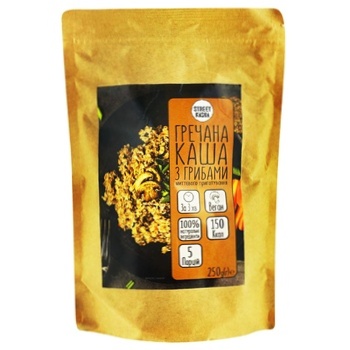 Street Kasha Buckwheat Porridge with Mushrooms 250g - buy, prices for Auchan - photo 1