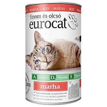 EuroCat Food for Cats with Beef 415g