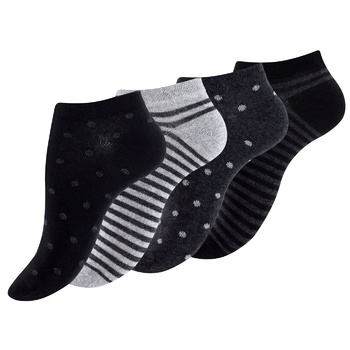 Vincent Creation Grey Women's Socks 35-38s 4 pairs - buy, prices for - photo 1