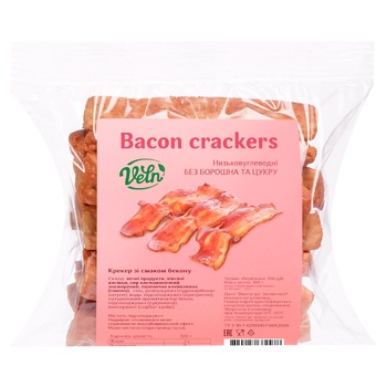 Veln Sugar Free Bacon Cracker 100g - buy, prices for Vostorg - photo 1