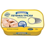 Печень трески Аквамарин натуральная 115г