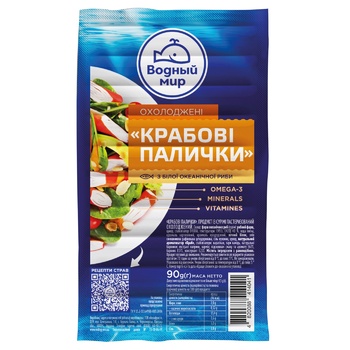 Палички крабові Водний Світ охолоджені 90г - купити, ціни на NOVUS - фото 3