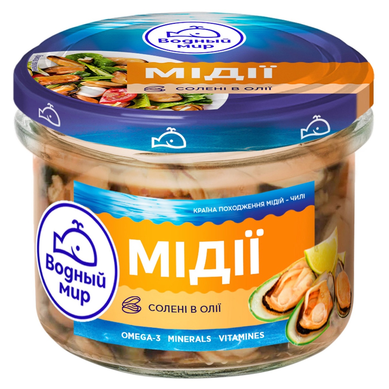 

Мясо мидии Водный Мир в масле 170г