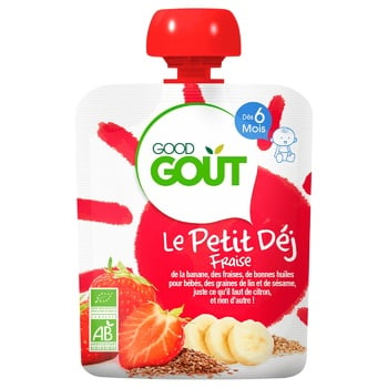 Good Gout Breakfast Strawberries Children's Puree 70g - buy, prices for Vostorg - photo 1