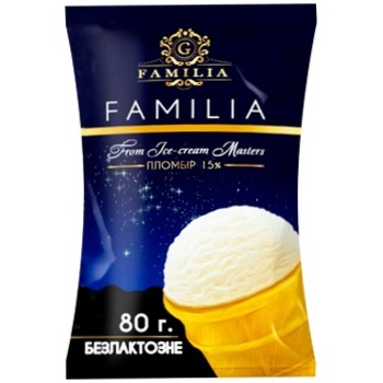 MaxHolod Familia Ice Cream without Lactose 80g - buy, prices for COSMOS - photo 1