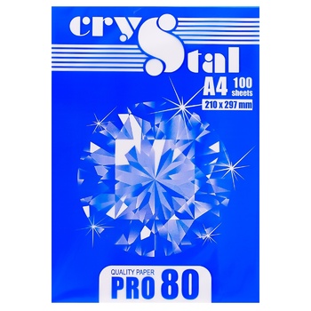 Crystal Pro 80 Office Paper A4 100 sheets - buy, prices for Auchan - photo 1