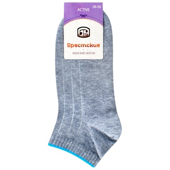 Brestskie Active Gray Women's Socks 25s - buy, prices for - photo 1