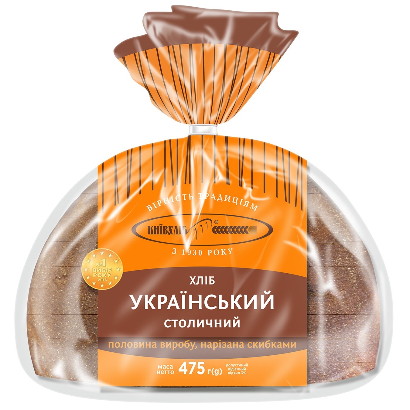 

Хлеб Киевхлеб Украинский Столичный нарезка 475г