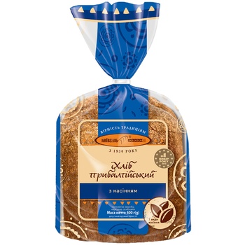 Kyivkhlib Baltic Half Sliced Bread with Seeds 325g - buy, prices for NOVUS - photo 4