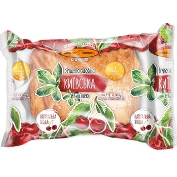 Kyivkhlib Kyivska Bun with Cherry 100g - buy, prices for NOVUS - photo 5