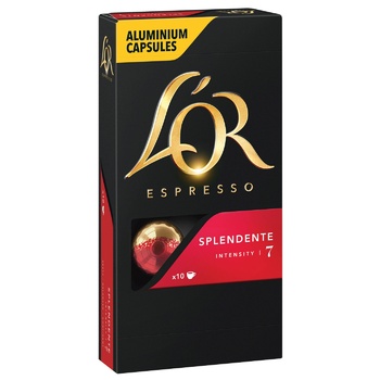 L`OR Espresso Splendente Ground Coffee in Capsules 10pcs 52g - buy, prices for Auchan - photo 1