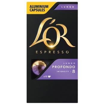 L`OR Lungo Profondo Ground Coffee in Capsules 10pcs 52г - buy, prices for Za Raz - photo 2