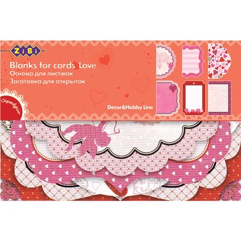 Основа для листівок ZiBi Love 10,2x15,3см