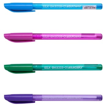 Buromax Silk BM.8358-01 Blue Oil Pen - buy, prices for MegaMarket - photo 1