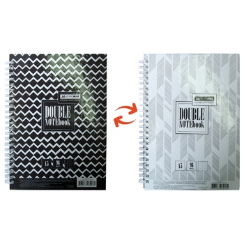 Зошит Buromax на пружині А5 96арк - купити, ціни на Чудо Маркет - фото 1