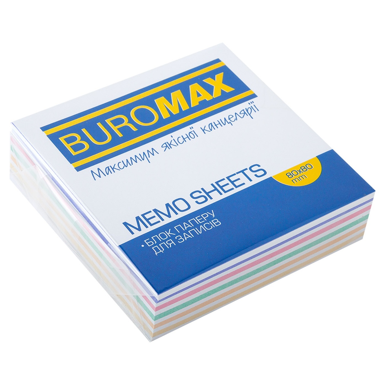 

Блок бумаги Buromax Зебра для заметок 90х90х40мм