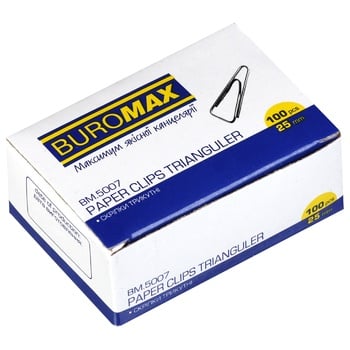 Buromax Paper Clips Trianguler 25mm 100pcs - buy, prices for METRO - photo 3