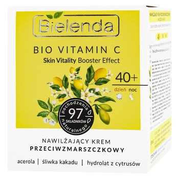 Крем для обличчя Bielenda 40+ Vit C заспокійливий 50мл - купити, ціни на ULTRAMARKET - фото 1