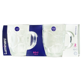 Luminarc Britannia Set of Mugs 600ml 2pcs - buy, prices for Auchan - photo 1