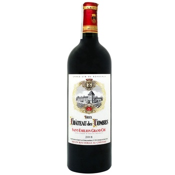 Вино Chateau des Combes Saint-Emilion Grand Cru красное сухое 15% 0,75л - купить, цены на ULTRAMARKET - фото 1