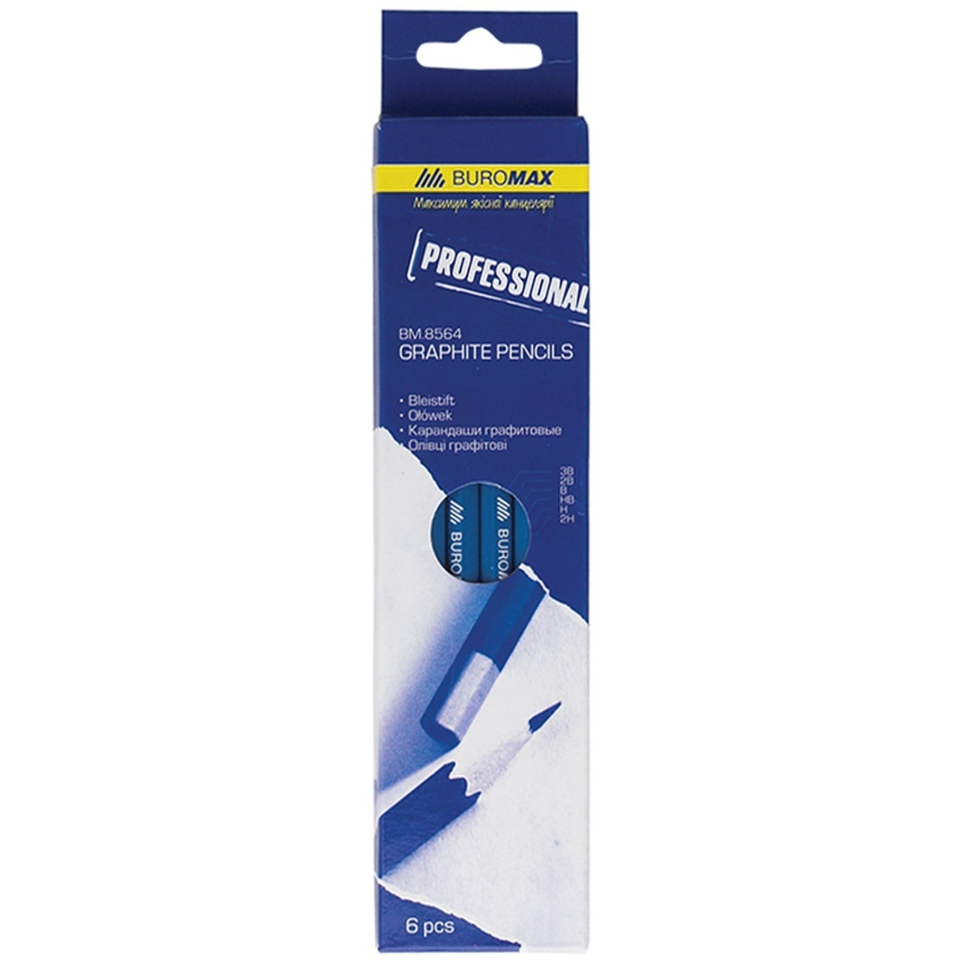 

Набор карандашей BuroMax Professional для черчения 6шт