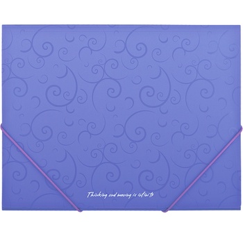 Buromax Barocco Folder Plastic A5 on Elastic Bands purple