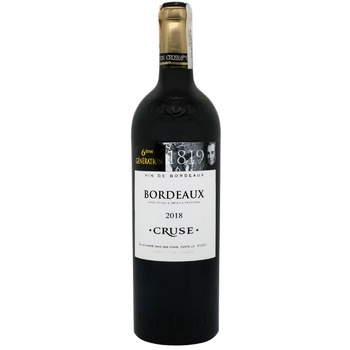 6-eme Generation Cruse Bordeaux Red Dry Wine 13% 0.75l - buy, prices for Auchan - photo 1