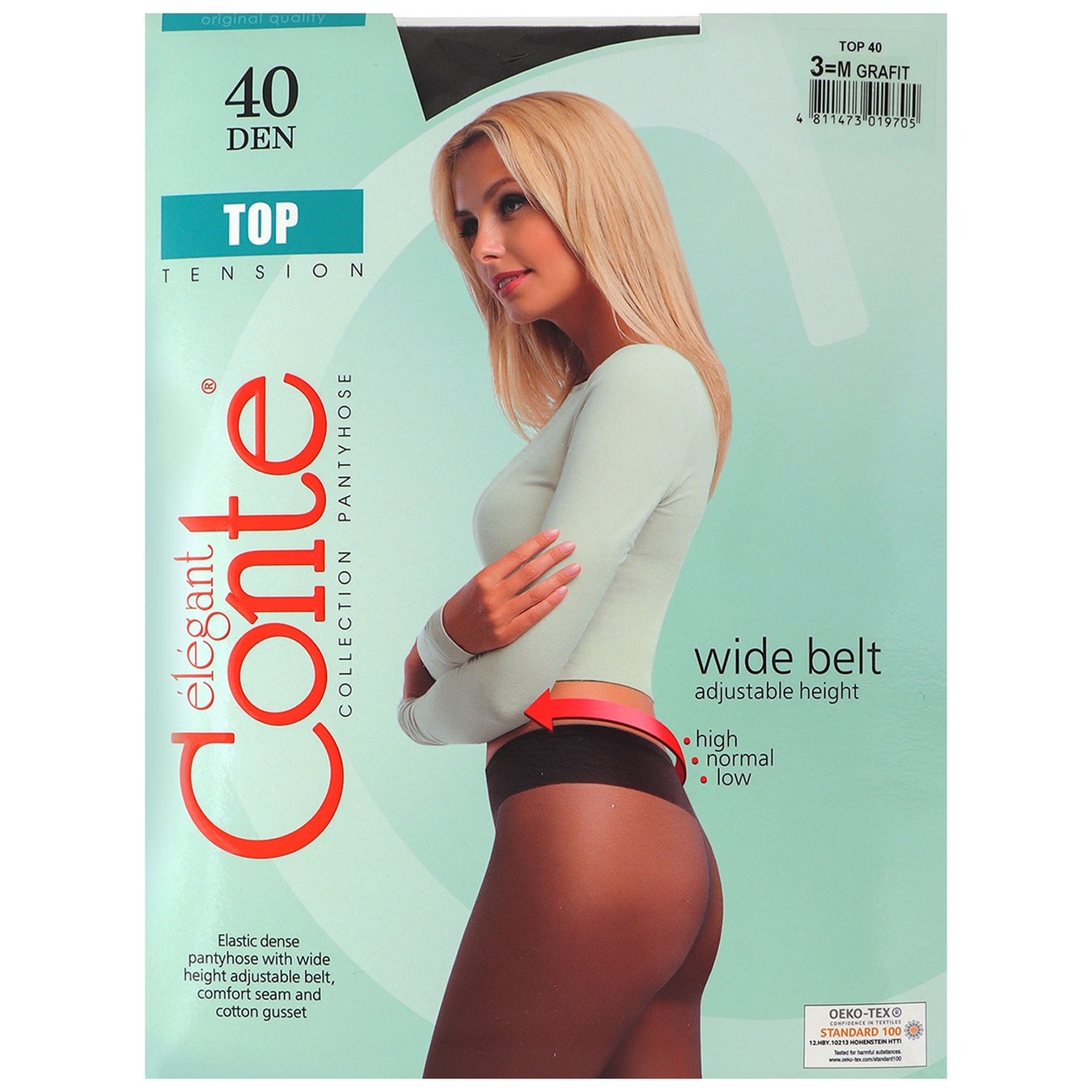 

Колготы женские Conte Top 40 den 3 grafit