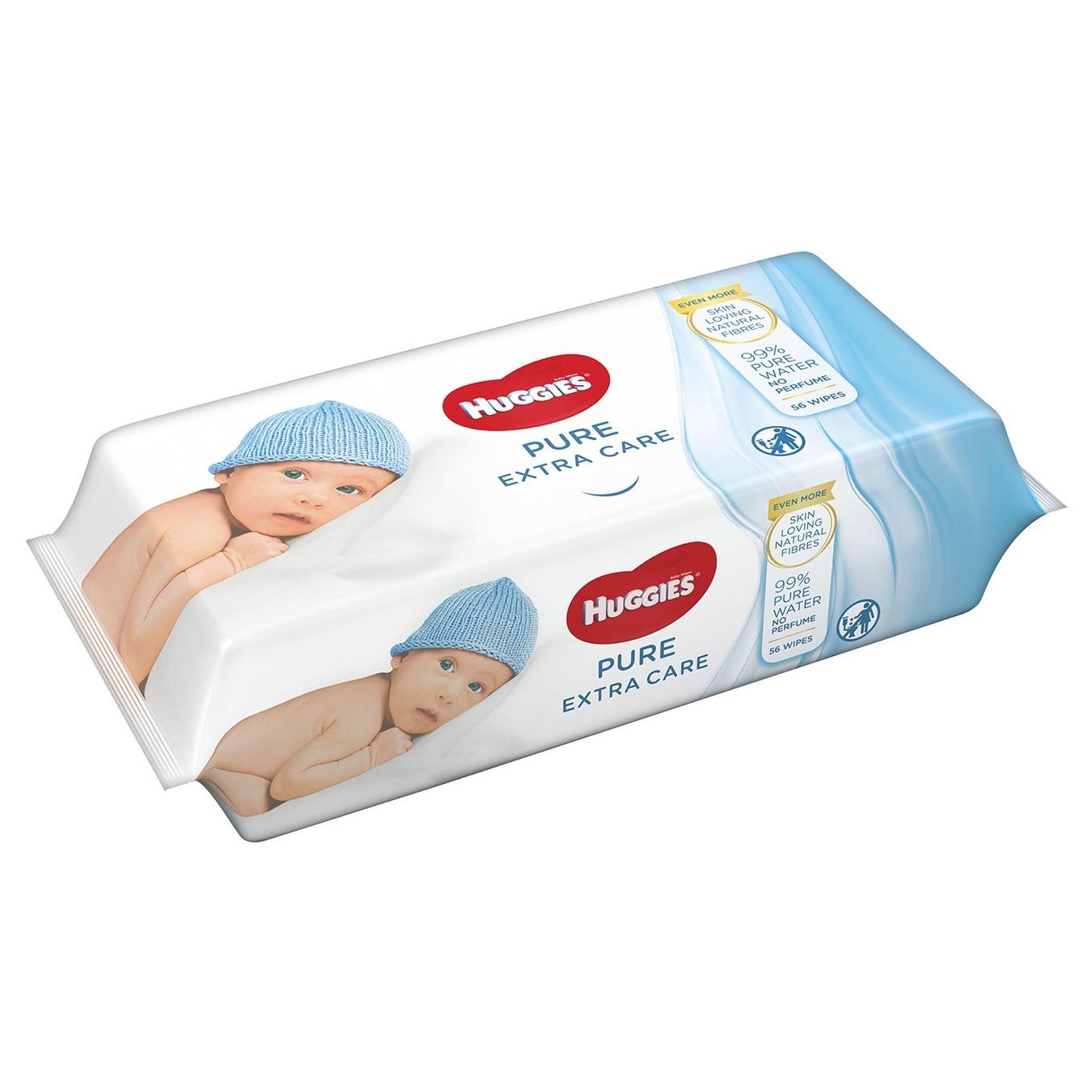 

Салфетки влажные Huggies Pure Gold 56шт