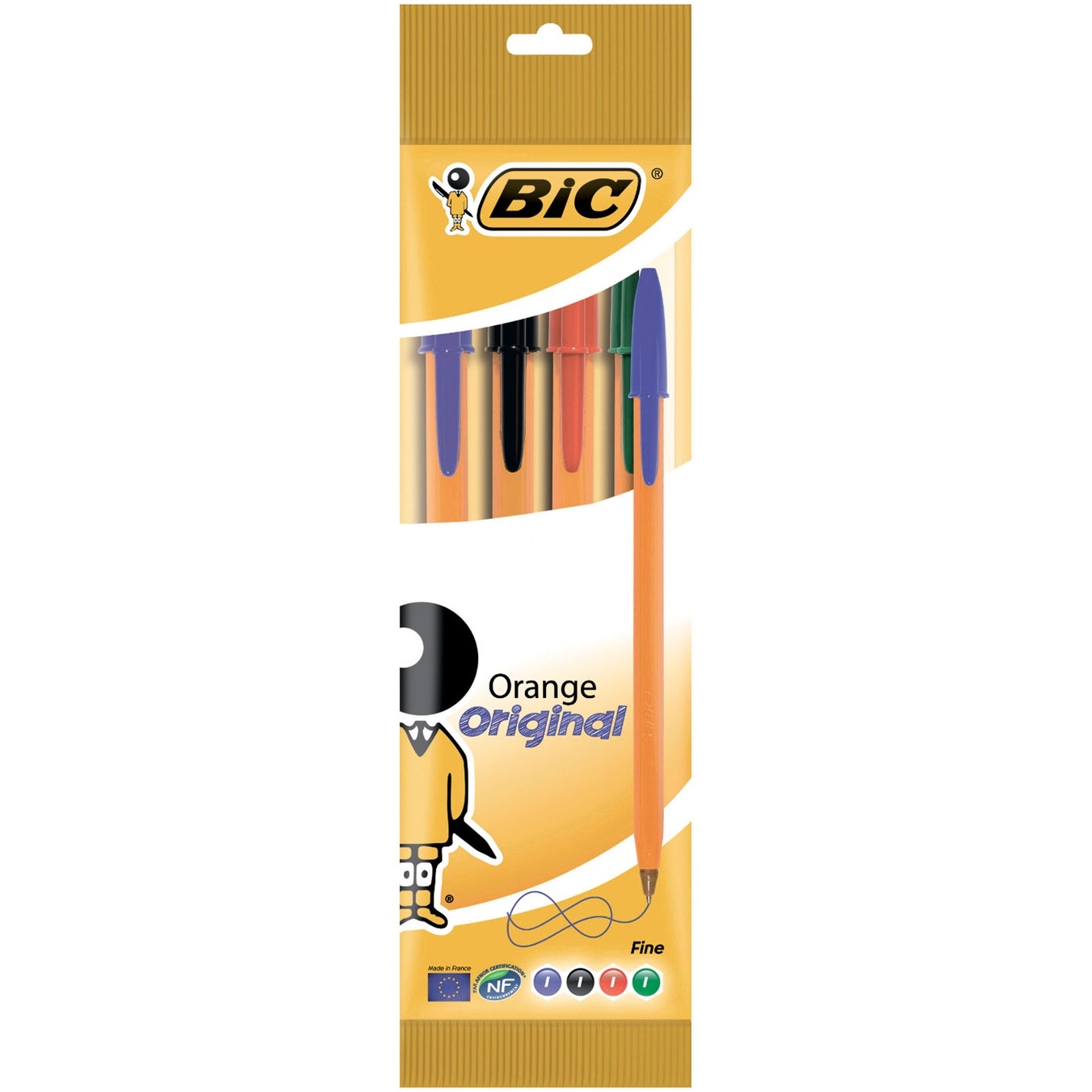 

Ручка BIC Orange Original 4шт