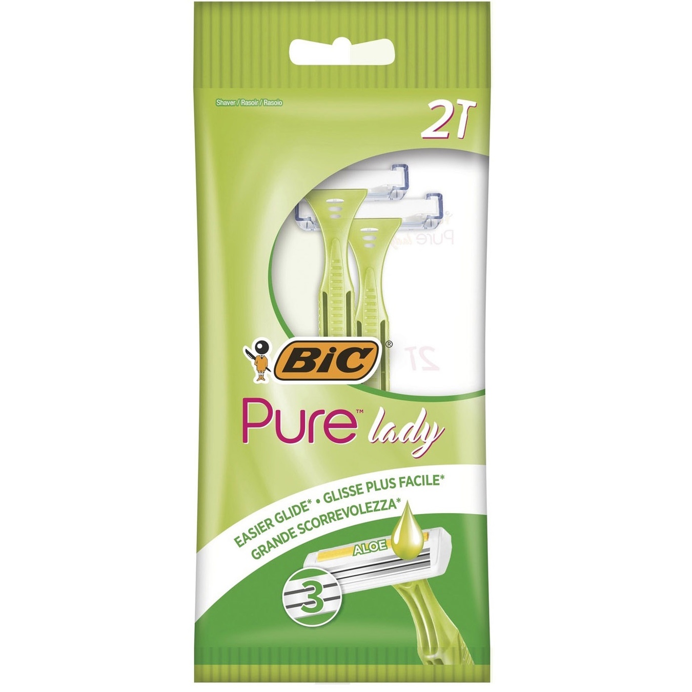 

Бритва женская BIC Pure 3 lady 2шт