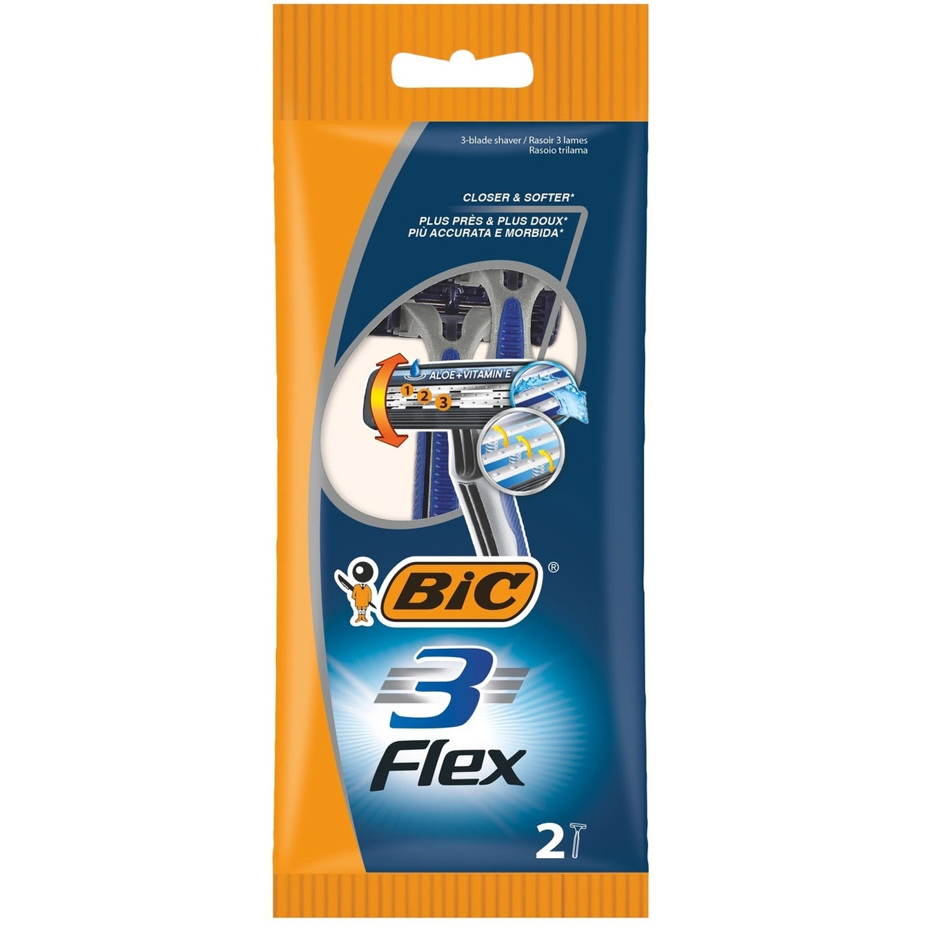 

Бритва мужская BIC Flex 3 2шт